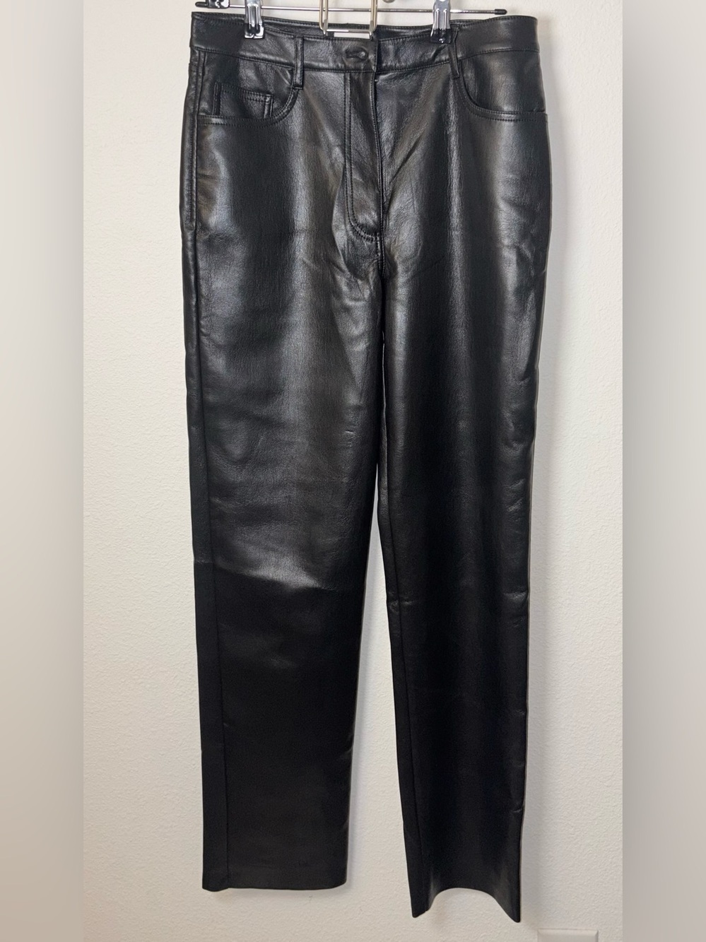 Wilfred Black Faux Leather Pants - Picture 2 of 6